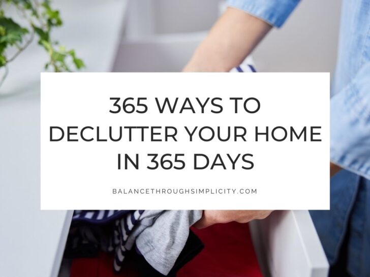 365 Ways to Declutter Your Home in 365 Days