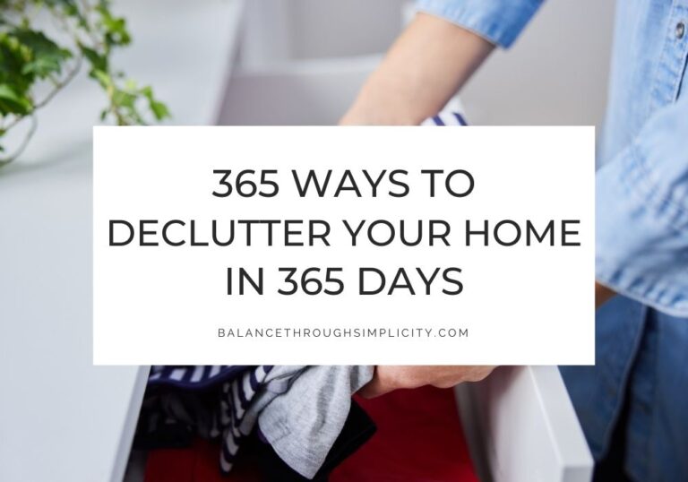 365 Ways to Declutter Your Home