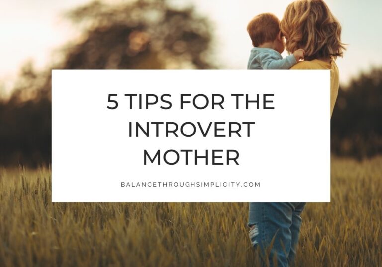 5 Tips for the Introvert Mother
