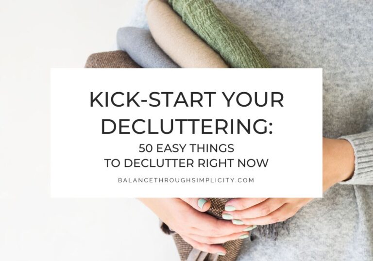 50 Easy Things to Declutter Right Now