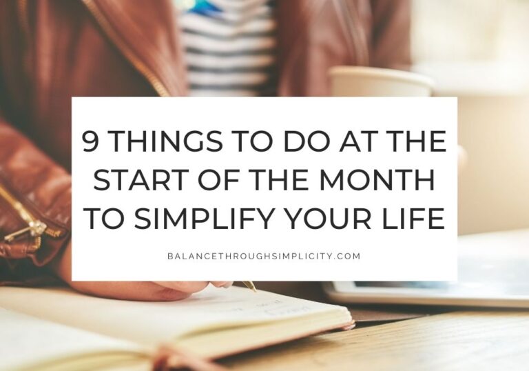 9 Things to Do at the Start of the Month