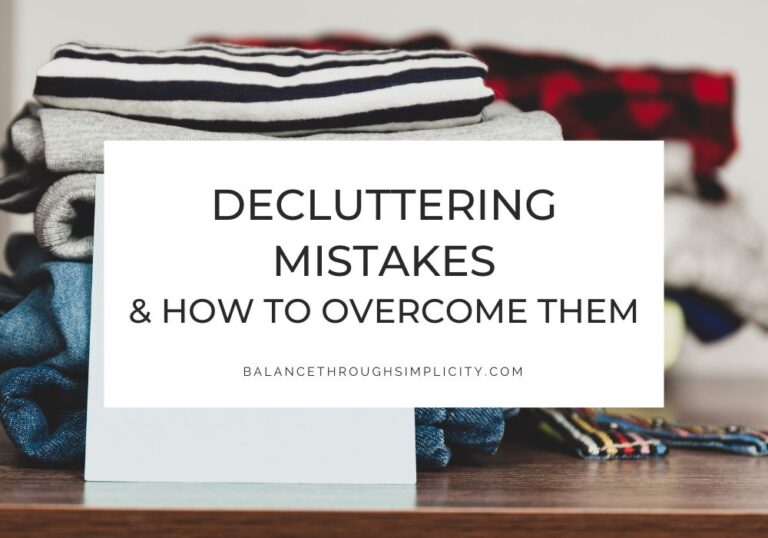 Decluttering Mistakes