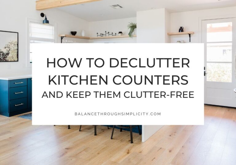 How to Declutter Kitchen Counters