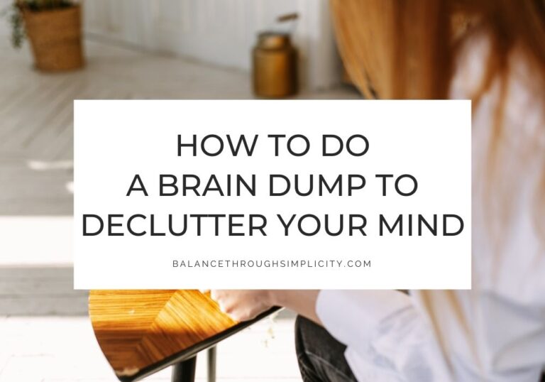 How to Do a Brain Dump