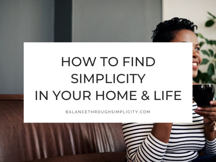 How To Find Simplicity In Life