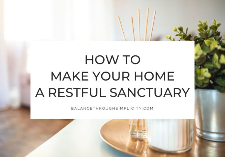 How to Make Your Home a Sanctuary