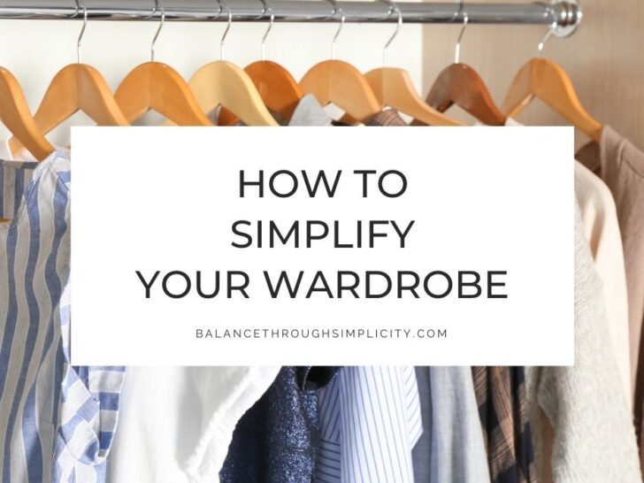 How to Simplify Your Wardrobe