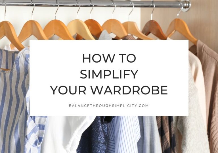 How to Simplify Your Wardrobe