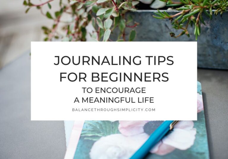 Journaling Tips for Beginners