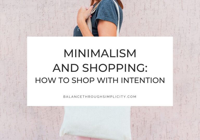 Minimalism and Shopping