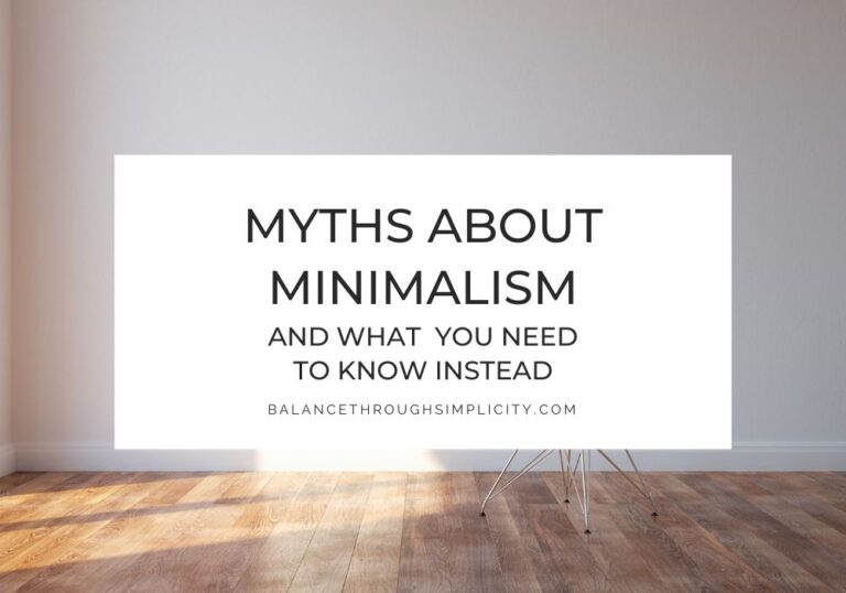 Myths About Minimalism