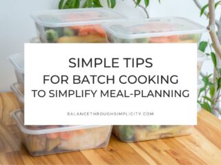 Simple Tips for Batch Cooking