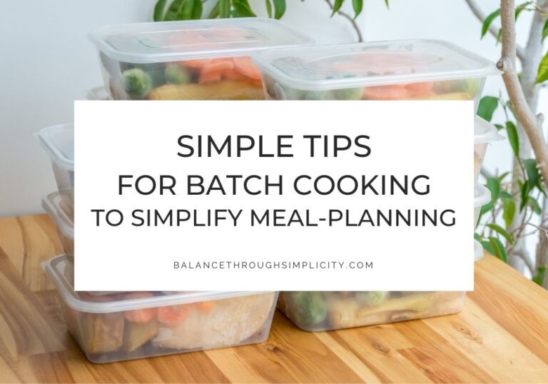Simple Tips for Batch Cooking