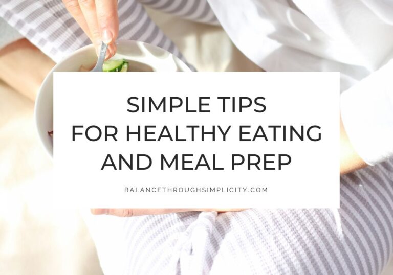 Simple Tips for Healthy Eating