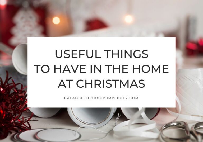 Useful Things to Have in the Home at Christmas