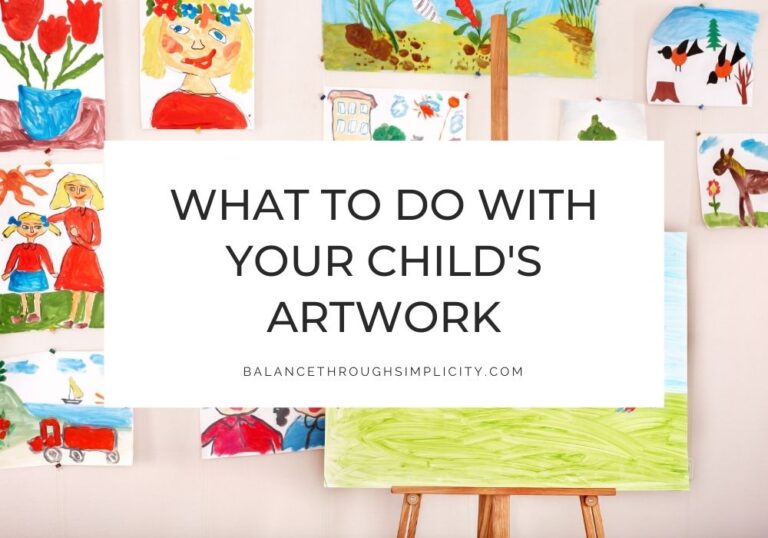 What to do With Your Child's Artwork