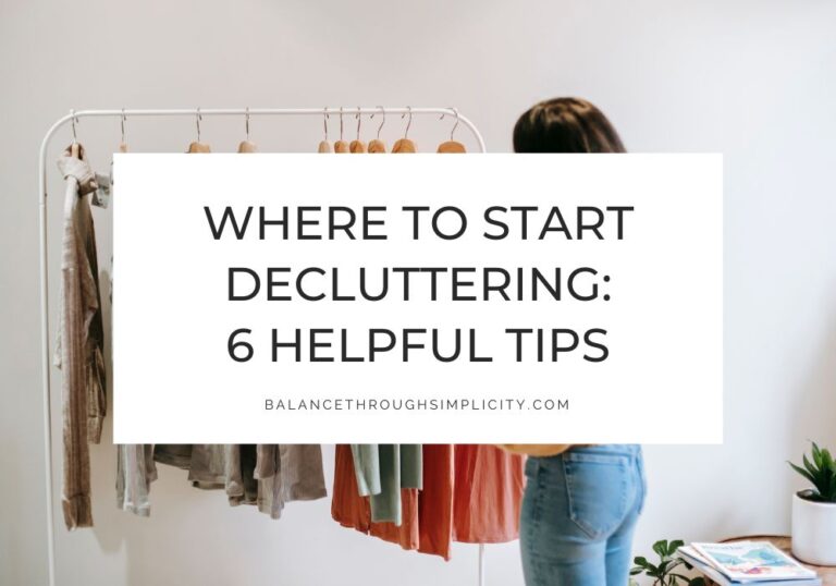 Where to Start Decluttering