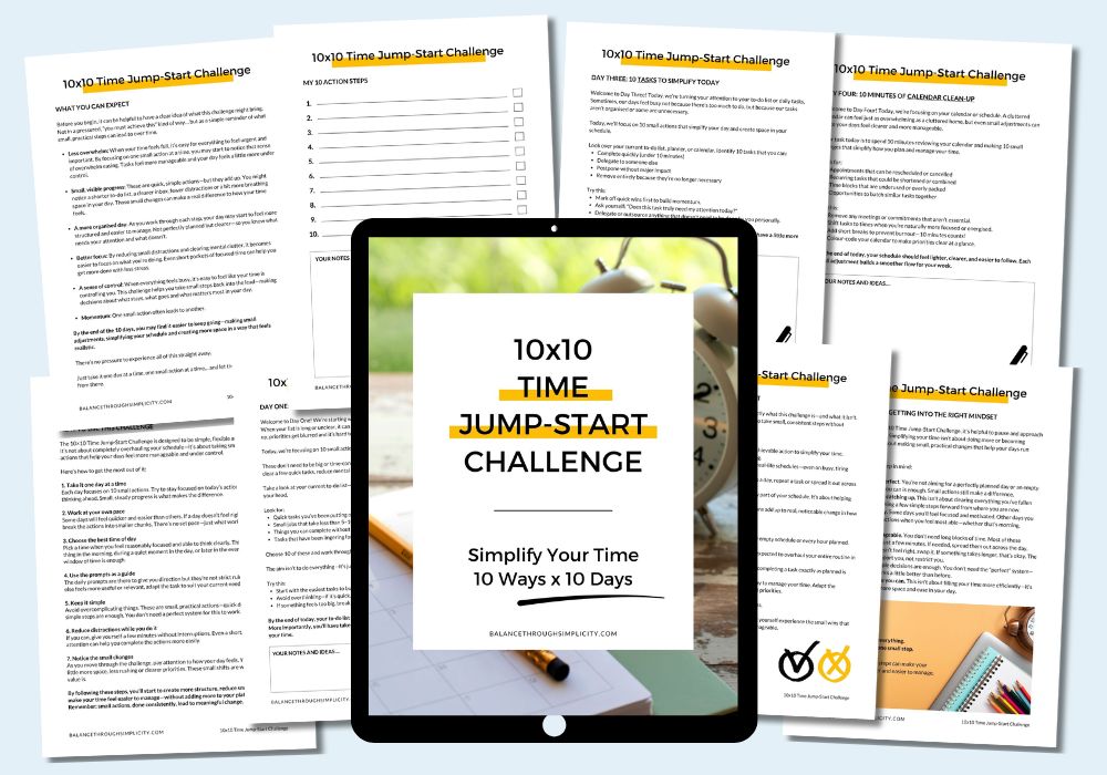 10x10 Time Jump-Start Challenge