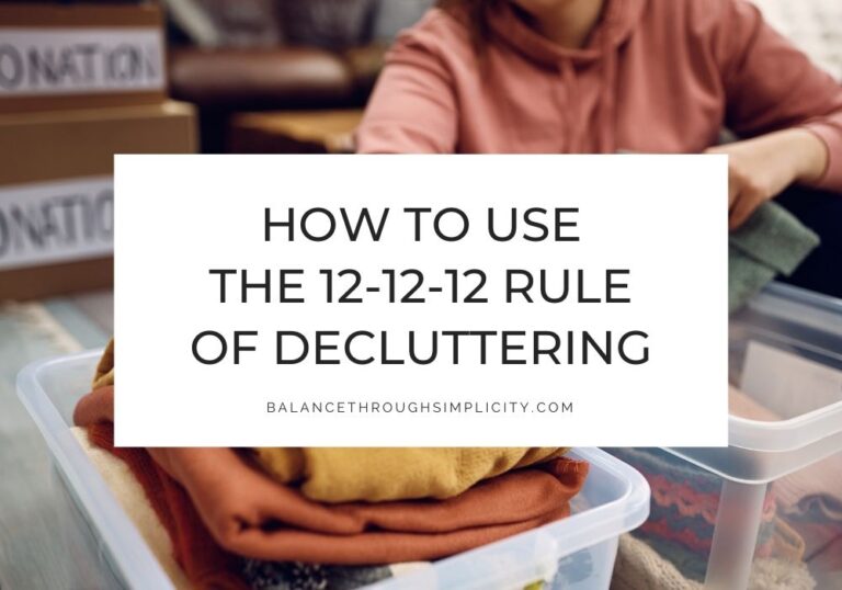 12-12-12 decluttering rule