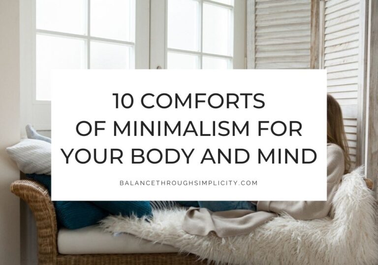 Comforts of minimalism