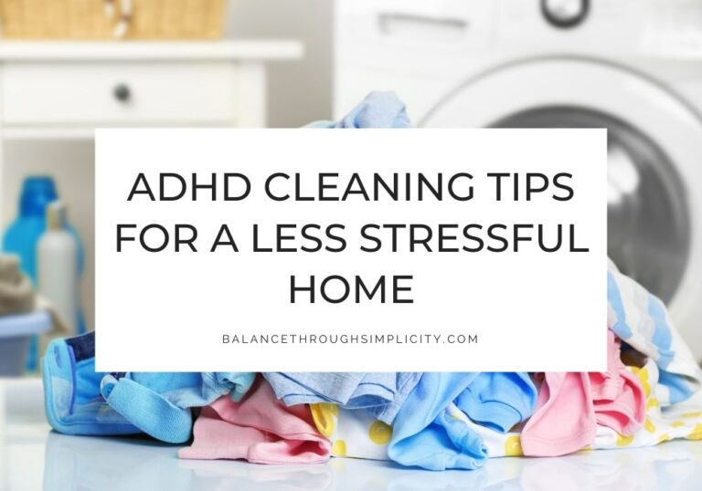 ADHD cleaning tips