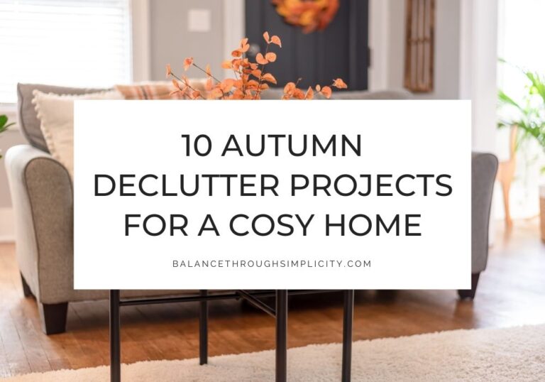 Autumn declutter projects