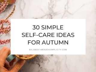 Autumn self-care ideas