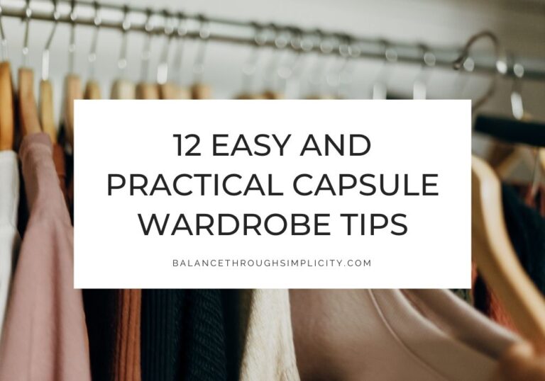 Capsule Wardrobe Tips