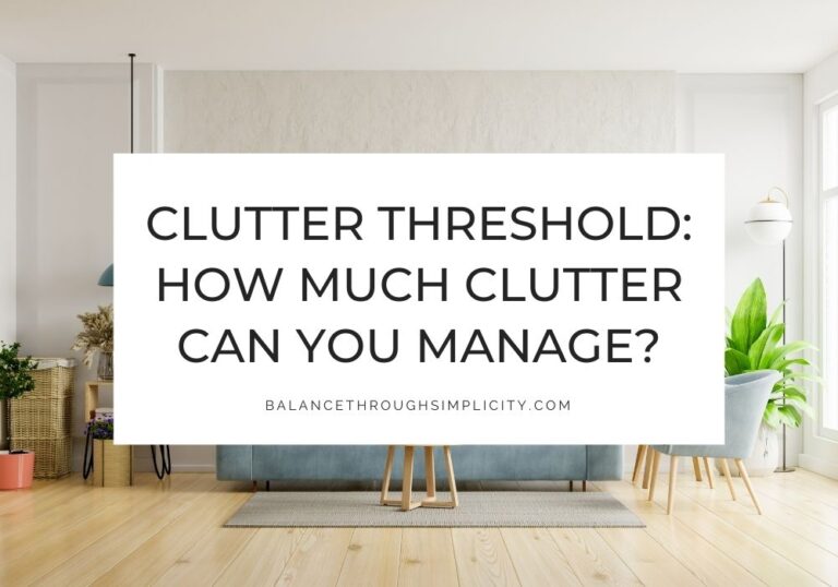 Clutter threshold