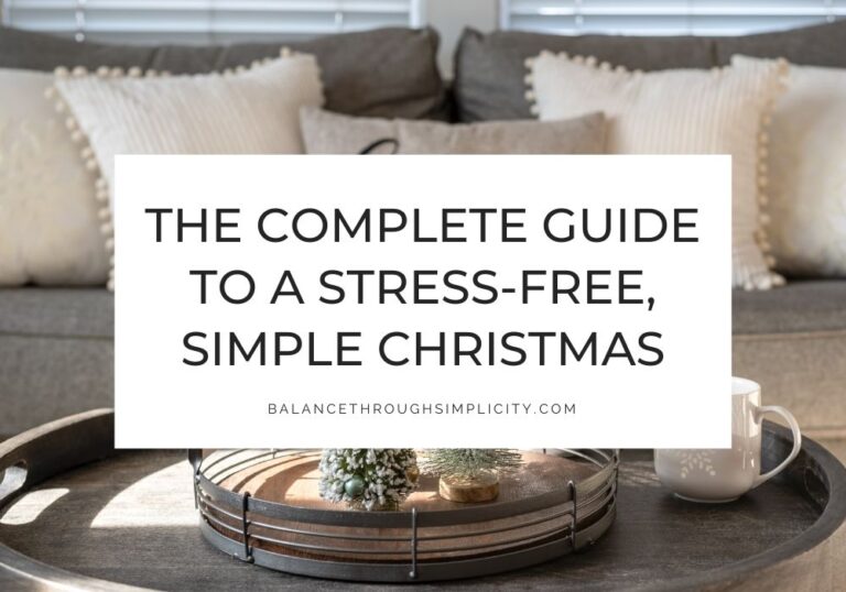 Complete guide to a simple christmas