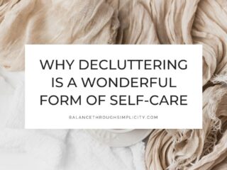 Decluttering as self-care