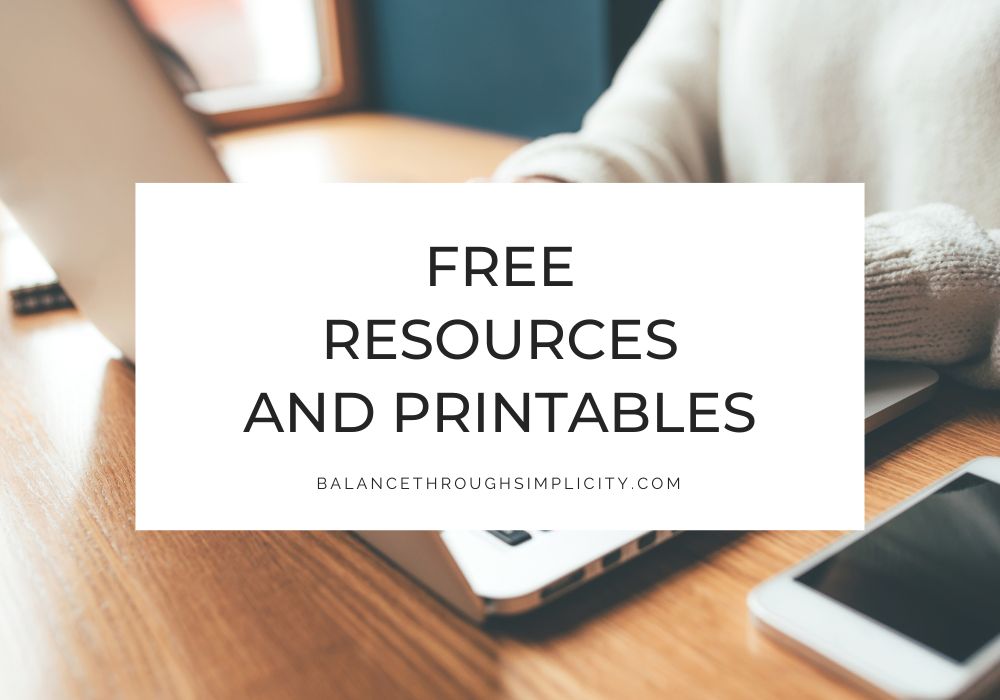 Free Resources and Printables