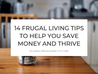 Frugal living tips