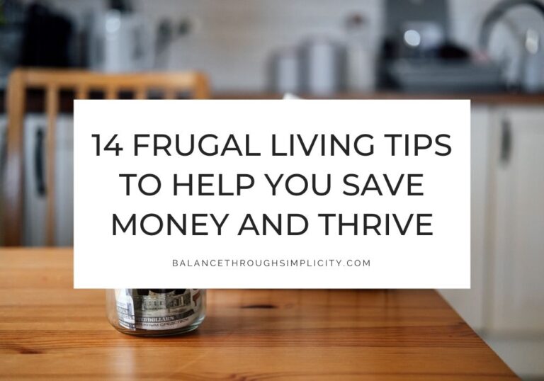 Frugal living tips