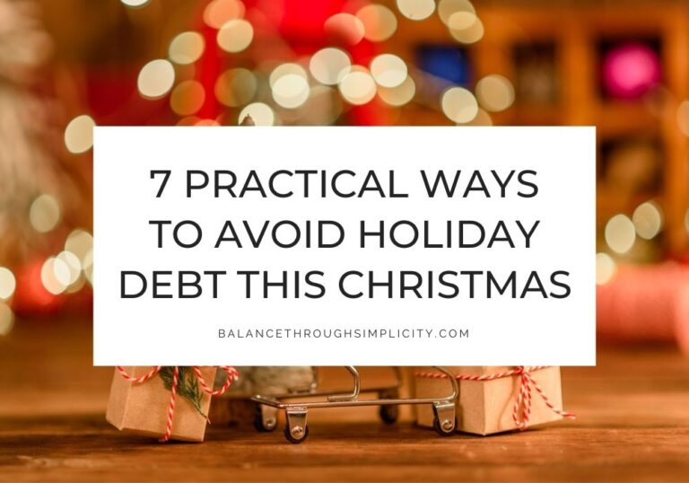 How to avoid holiday debt