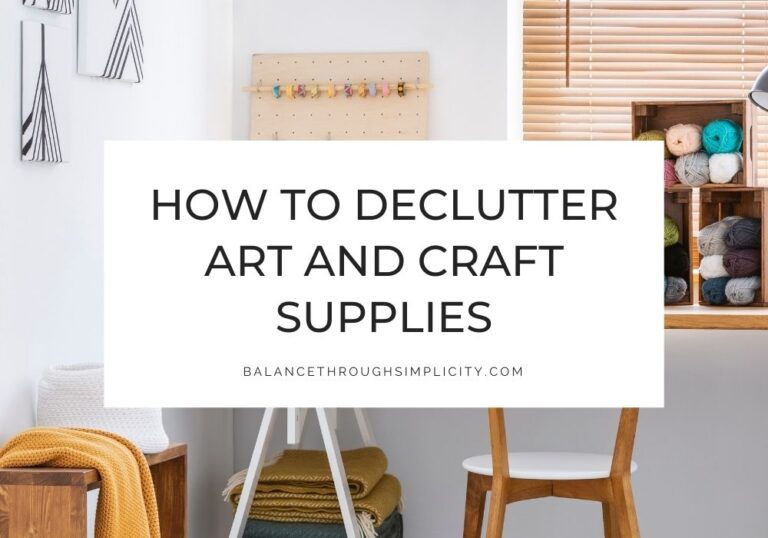 How to declutter art and craft supplies