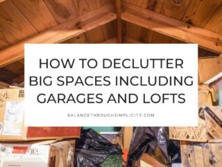 How to declutter big spaces