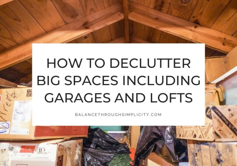 How to declutter big spaces
