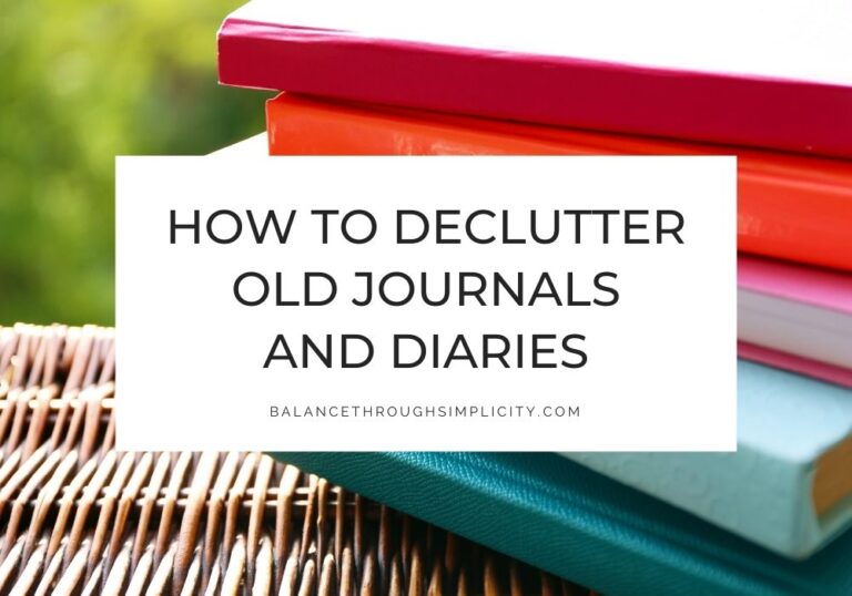 How to declutter old journals