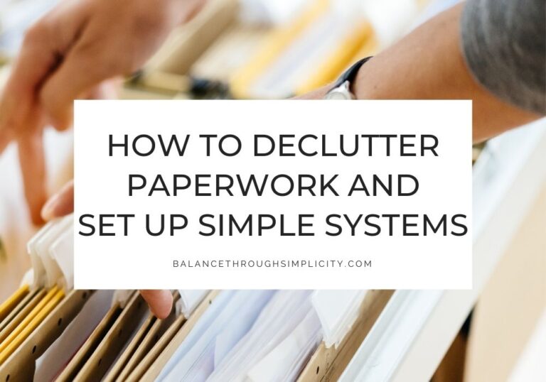 How to declutter paperwork