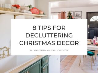 How to decluttering Christmas decorations