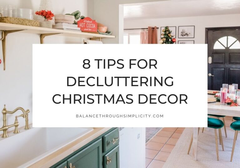 How to decluttering Christmas decorations