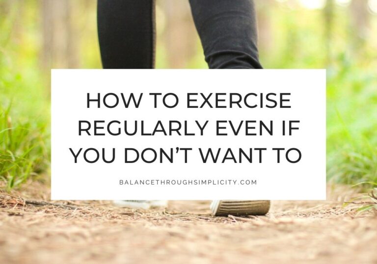 How to exercise regularly