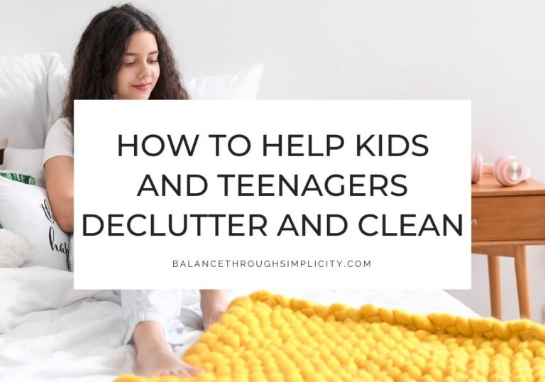 How to help teenagers declutter
