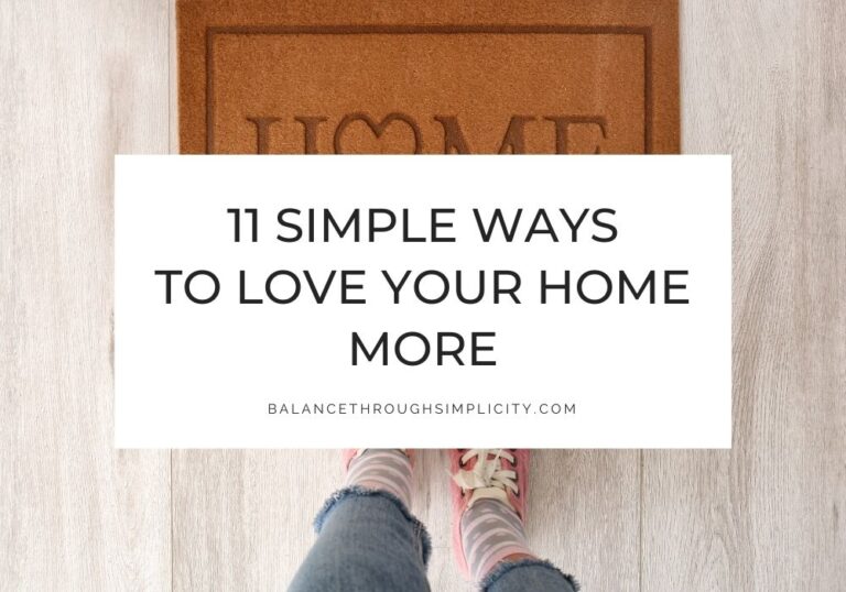 How to love your home