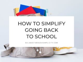 How to simplify going back to school