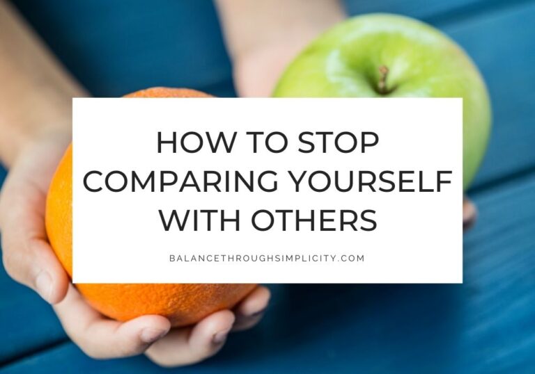 How to stop comparing