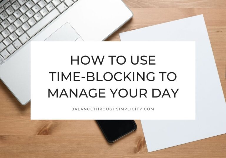 How to use time-blocking