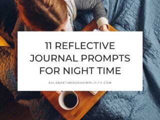 Journal prompts for nighttime