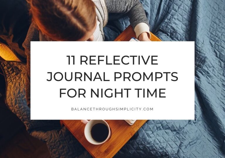 Journal prompts for nighttime